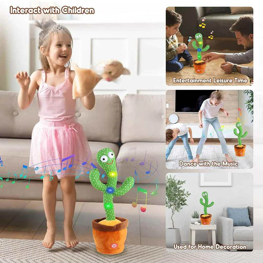 Hot Selling Plush Toy Singing Gift for Kids Funny Dancing Cactus Plush Toy Kids Cactus, Talking Cactus Toy