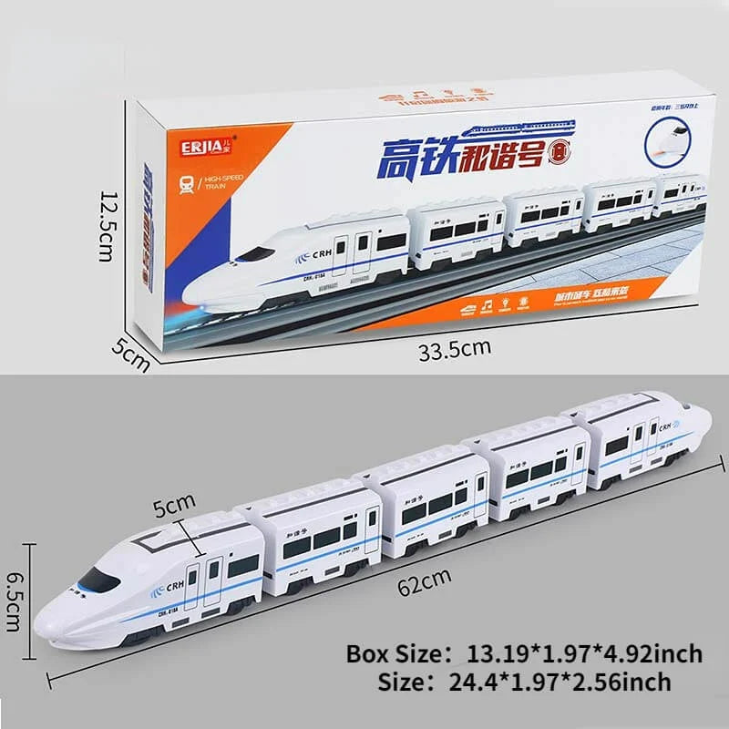 🔥Remote control version electric universal simulation high-speed rail Harmony train toy