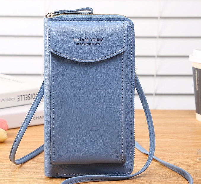 New long wallet small shoulder bag wallet clutch bag wallet zipper mobile phone bag card bag