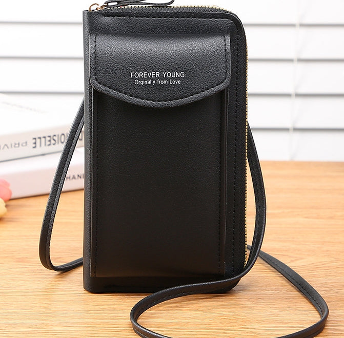 New long wallet small shoulder bag wallet clutch bag wallet zipper mobile phone bag card bag