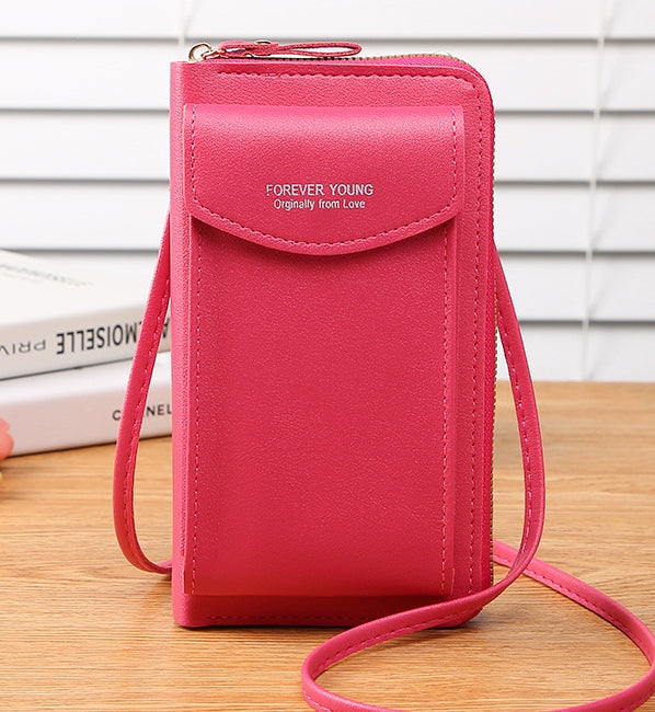 New long wallet small shoulder bag wallet clutch bag wallet zipper mobile phone bag card bag