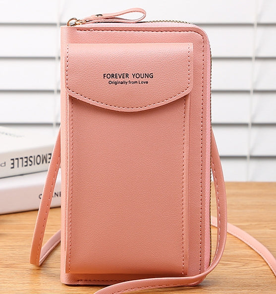 New long wallet small shoulder bag wallet clutch bag wallet zipper mobile phone bag card bag