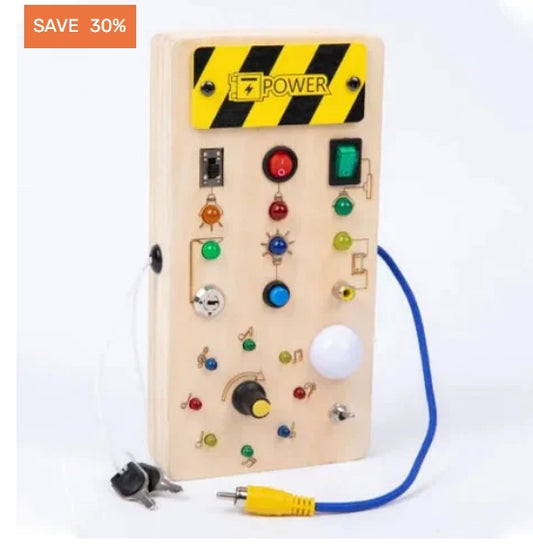 Wooden Busy Board Switch Control