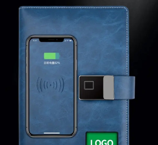 Notebook with Powerbank U-Disk Wireless Charging Business Gift Set