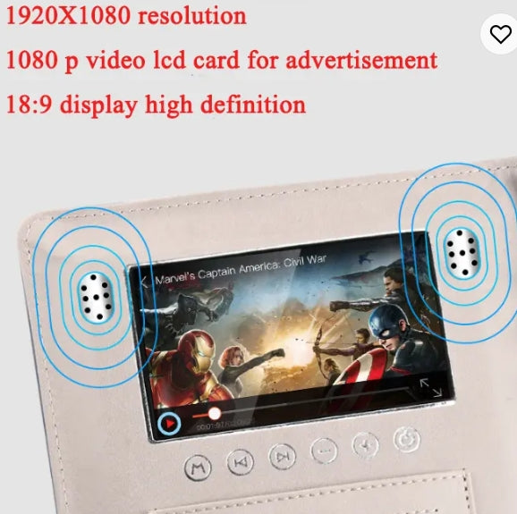 Best seller 2023 video card high quality powerbank notebook with lcd card video greeting cards wholesale