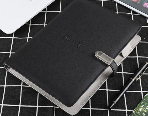 Notebook with Powerbank U-Disk Wireless Charging Business Gift Set