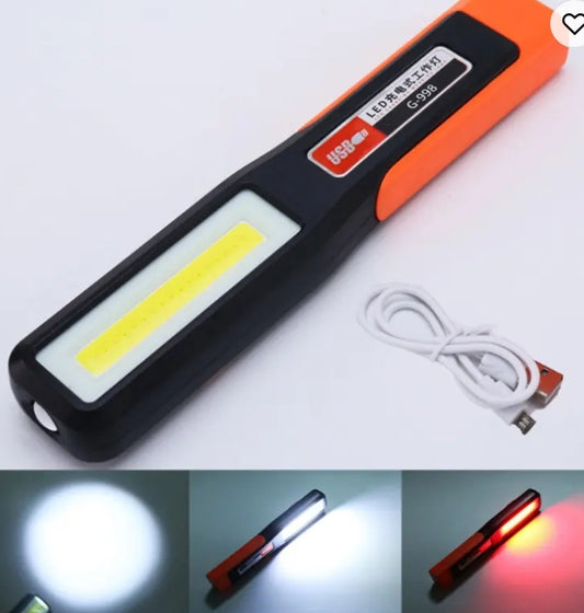 magnet USB rechargeable portable led work light handheld work light