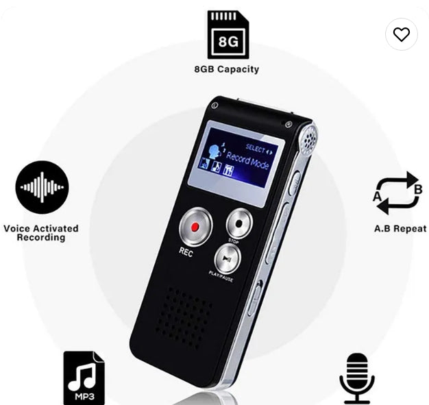 Long Time Recording 32GB Portable Voice Recorder for Sound Recording