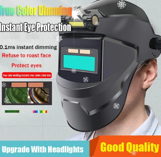 Auto Darkening Welding Head-mounted Lightweight Protective Mask