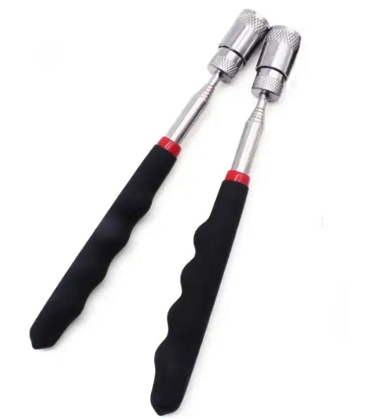 81cm Flexible Directional Telescopic Magnetic Telescopic Pickup Tool with LED Light Stainless Steel