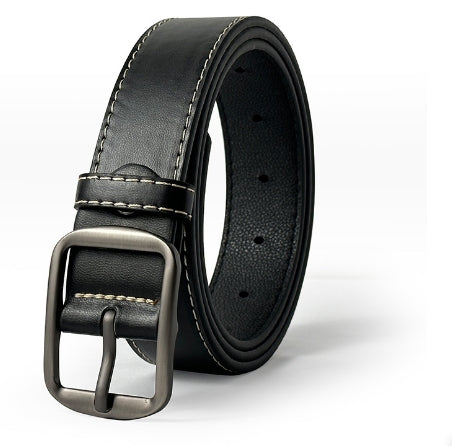 100% Full Grain Cowhide cow  Genuine Leather Belt Casual Designer Belt Oval Hole Adjustable Belt Unisex