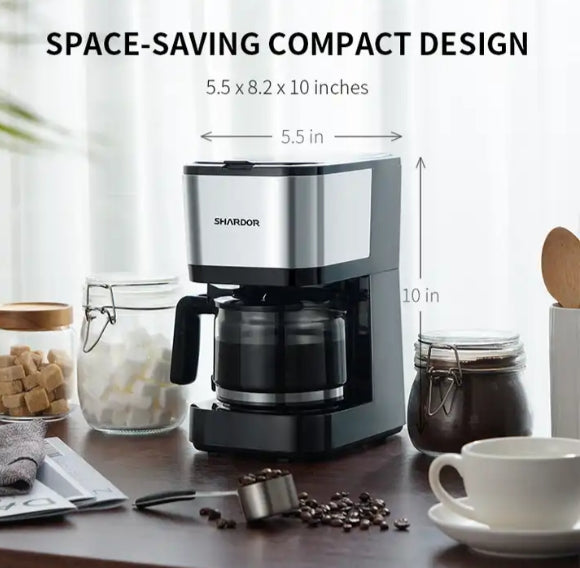 Large capacity Microcomputer controlled LCD display detachable coffee bean container household coffee tea making machine fully automatic k-cup high strength glass pot stainless steel drip coffee tea making machine