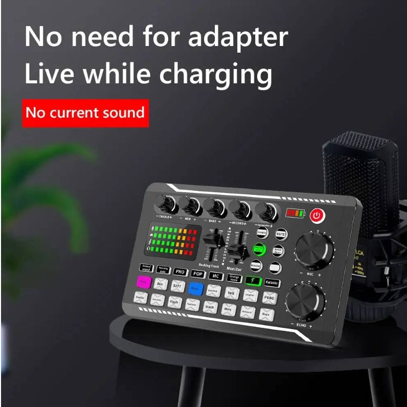 Multifunctional sound card microphone mixer kit