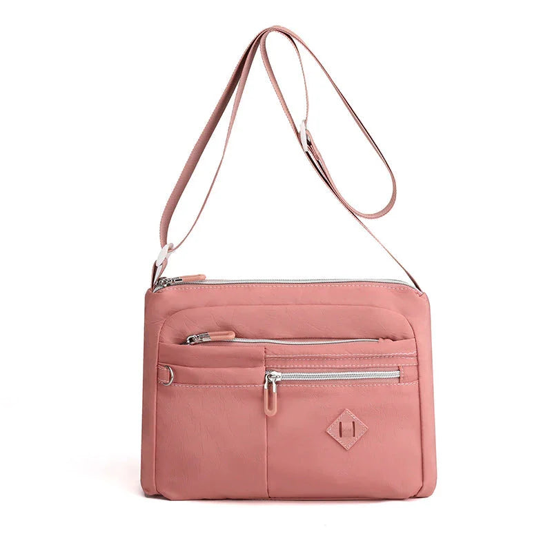 Lightweight multi-pocket shoulder bag for both men and women