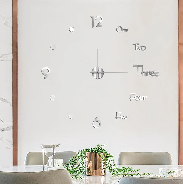 DIY Modern Punch Free Wall Clock