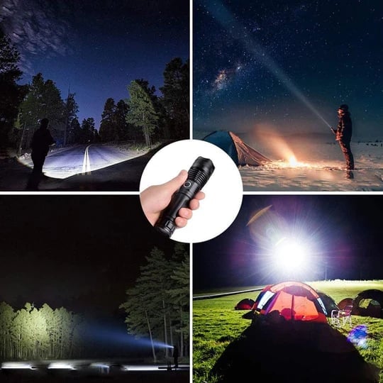 🔥 LED Rechargeable Tactical Laser Flashlight 10000 High Lumens🔥