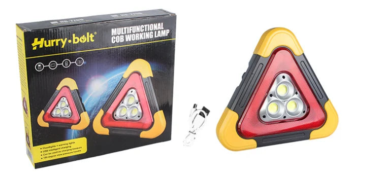 🔥Hot Sale 🔥 2-IN-1 Emergency Triangular Roadside Warning Light