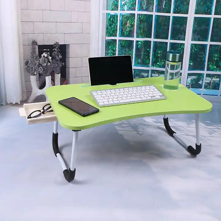 Home Working Folding Breakfast Portable Lap Standing Wooden Foldable laptop table bed computer desk