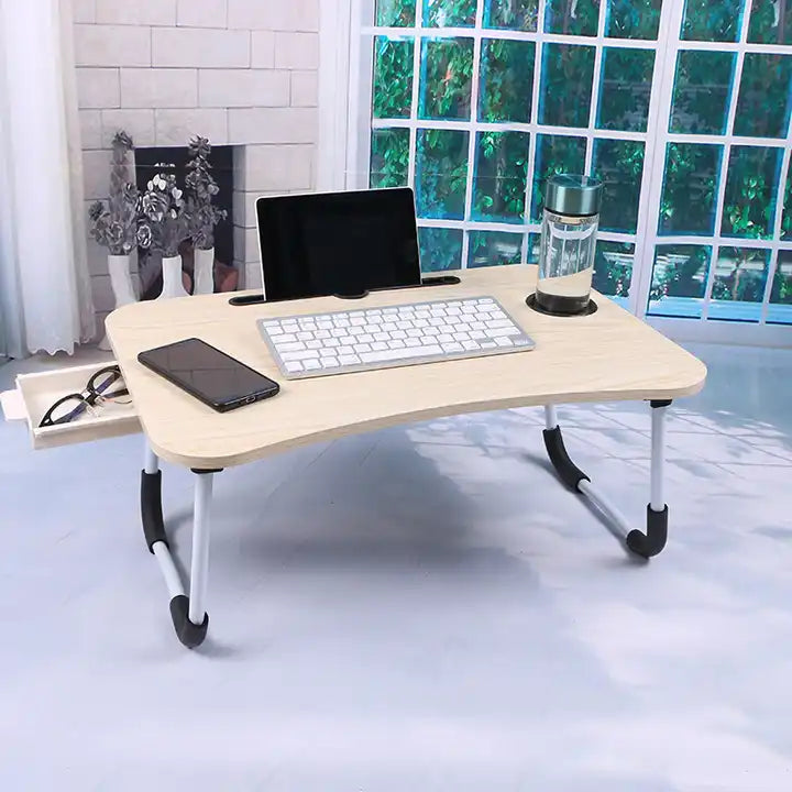 Home Working Folding Breakfast Portable Lap Standing Wooden Foldable laptop table bed computer desk