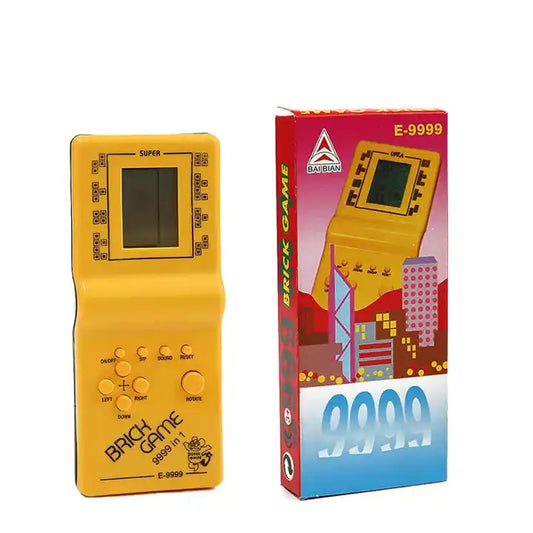 E-9999 Hand-Held Gaming Device Russia Brick Square 24 Games Console Nostalgic Electronics Brain Game Plastic Music Voice