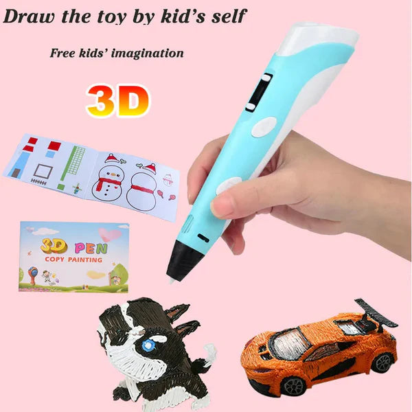 Hot Selling 3D Pen Fun Pattern New Painting Printer Printing 3D Plastic Crafts 3D Printer Crezreemeter™ | 3D Printer