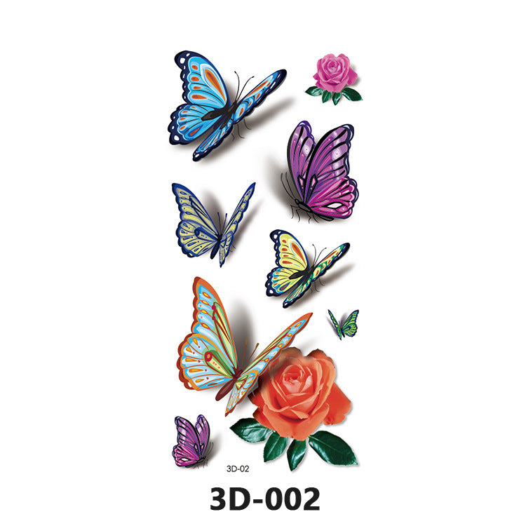 40 tattoo stickers, waterproof 3D tattoo stickers for men and women, all styles, 300 to 400 tattoos