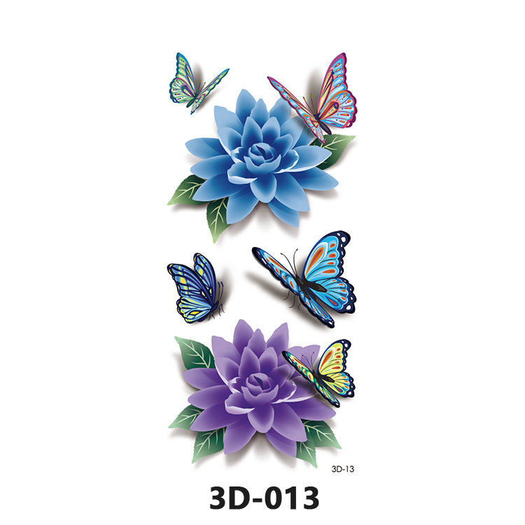 40 tattoo stickers, waterproof 3D tattoo stickers for men and women, all styles, 300 to 400 tattoos