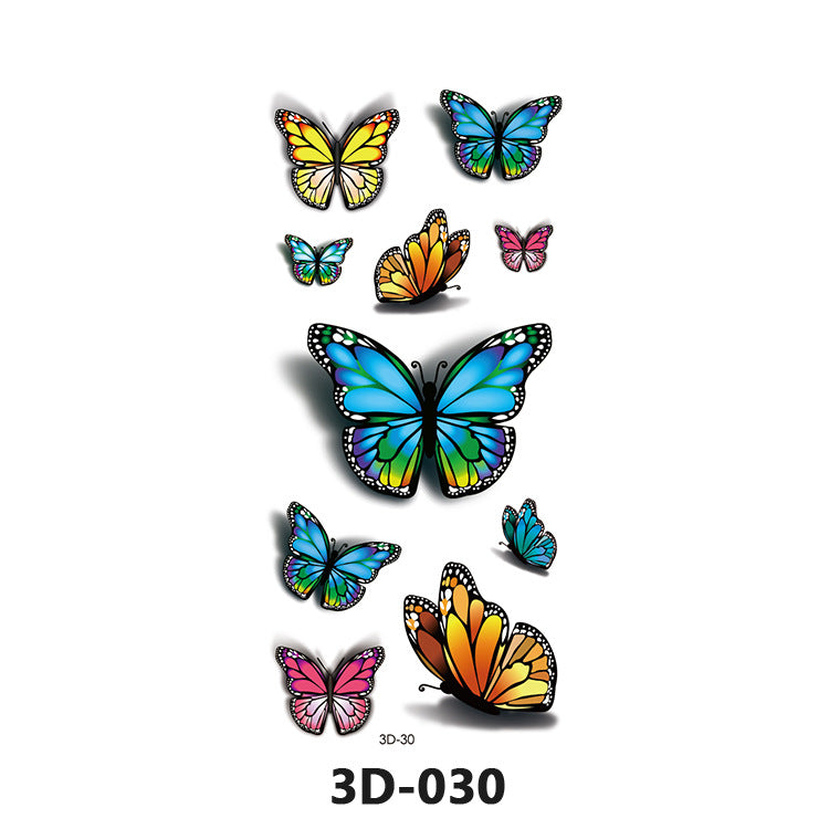 40 tattoo stickers, waterproof 3D tattoo stickers for men and women, all styles, 300 to 400 tattoos