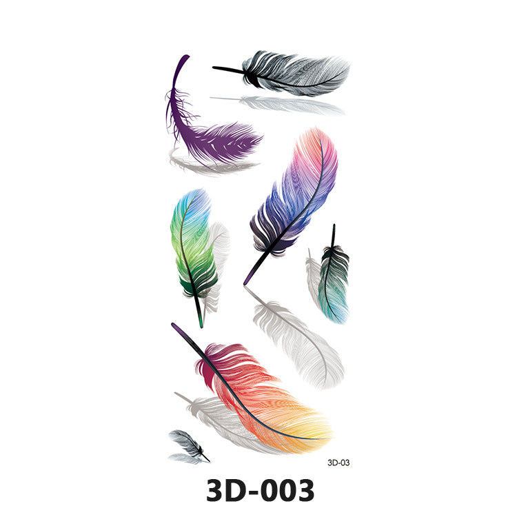 40 tattoo stickers, waterproof 3D tattoo stickers for men and women, all styles, 300 to 400 tattoos