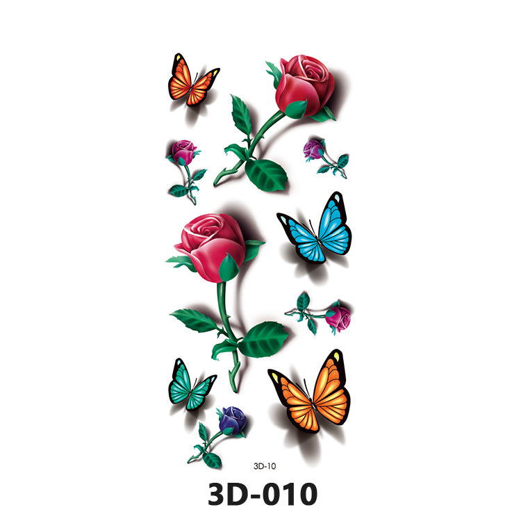 40 tattoo stickers, waterproof 3D tattoo stickers for men and women, all styles, 300 to 400 tattoos