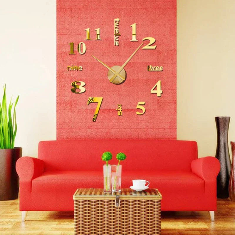 DIY Modern Punch Free Wall Clock