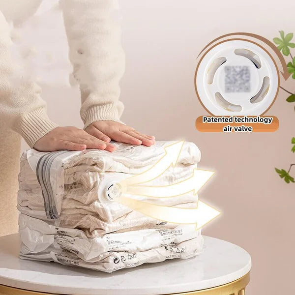 (New In)Durable Electric Vacuum Compression Bag -49% More Storage!