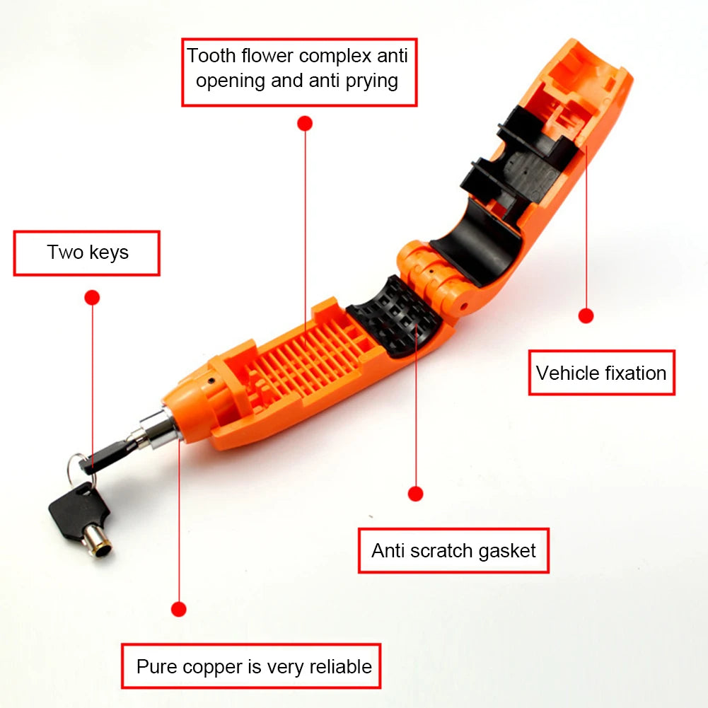 CapsLock Effective lock for motorcycle handlebars（alarmable)