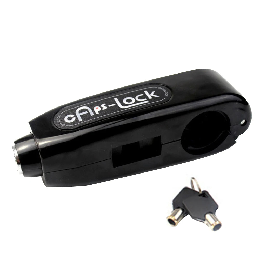 CapsLock Effective lock for motorcycle handlebars（alarmable)