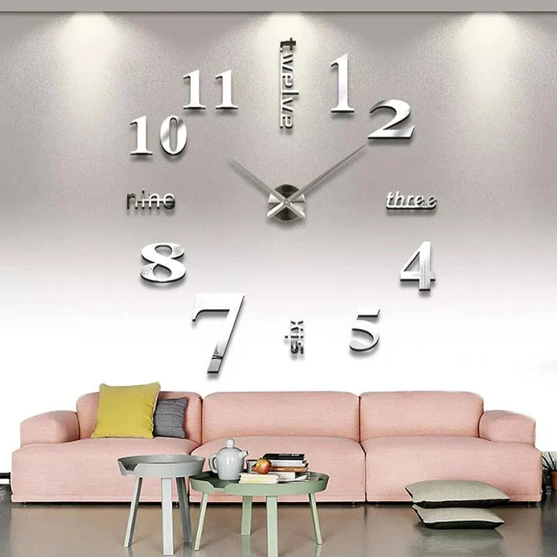 DIY Modern Punch Free Wall Clock