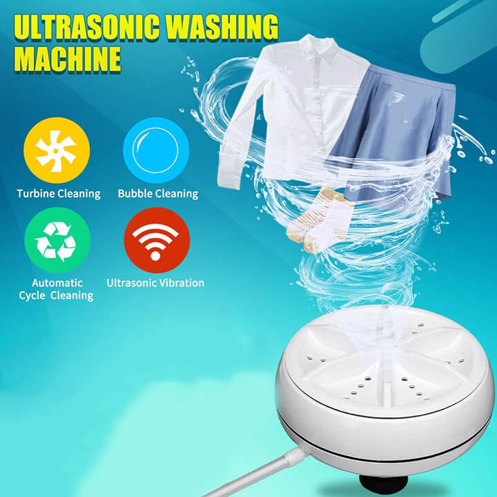 PORTABLE WASHING MACHINE WITH USB | TURBOWASH